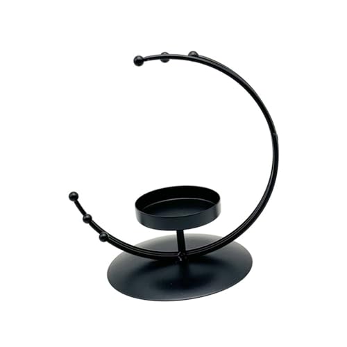 TEMOOUES Eleganter Kerzenhalter für Wohnzimmer, Hochzeitsgeschenk oder Heimdekoration, aus Metall von TEMOOUES