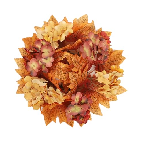 TEMOOUES Herbst-Halter, Kranz, dekorative Thanksgiving-Dekoration für Esszimmer, handgefertigte Ahornblätter, Girlanden, Ornament, Herbstringe TEMOOUES Herbst-Halter, Kranz, dekorative Thanksgiving-Dekoration für Esszimmer, handgefertigte Ahornblätter, Girlanden, Ornament, Herbstringe von TEMOOUES