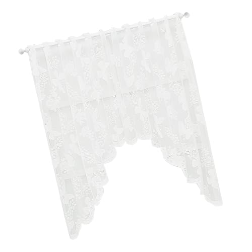 TEMOOUES Kurzer Volant mit durchscheinenden Schnürsenkeln, Blumen- und Schmetterlings-Design, für Schlafzimmer, Wohnzimmer, Esszimmer, Fenster, Schmetterlings-Design TEMOOUES Kurzer Volant mit durchscheinenden Schnürsenkeln, Blumen- und Schmetterlings-Design, für Schlafzimmer, Wohnzimmer, Esszimmer, Fenster, Schmetterlings-Design von TEMOOUES
