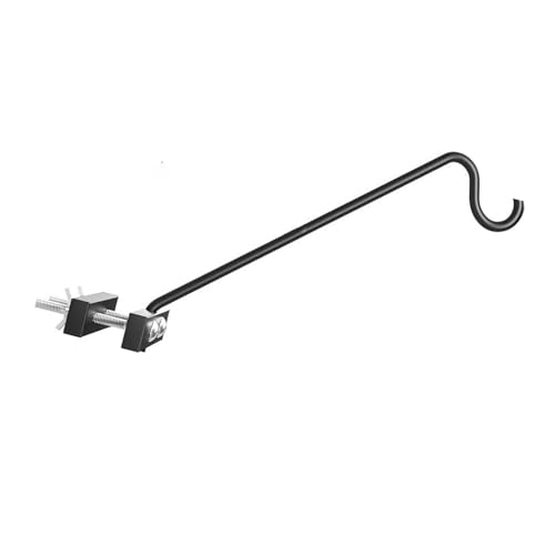 TEMOOUES Massiver Stahl drehbarer Pflanzenaufhänger Wandhängeregal Stahl Hängekorb für Outdoor-Dekoration Vogelfutterspender Multifunktionale Decks Pflanze von TEMOOUES