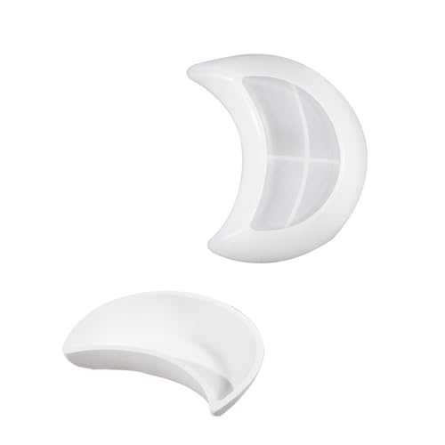 TEMOOUES Mond-Tablett-Form aus lebensmittelechtem Silikon für künstlerische dekorative Servierplatten und unverwechselbare Servierplatten von TEMOOUES