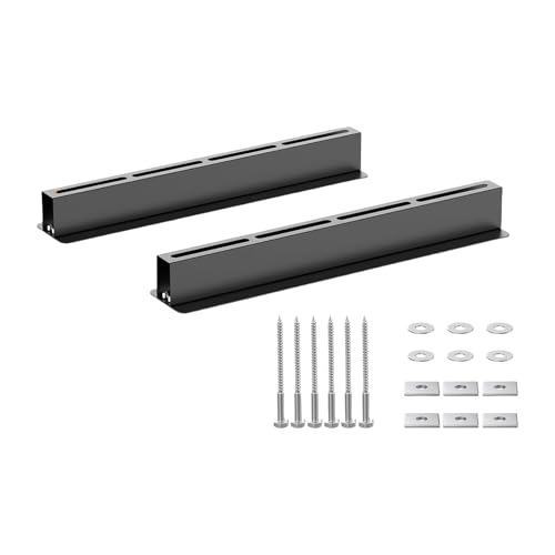 TEMOOUES Multifunktions-Garagenregal-Systeme, Karbonstahl, verstellbares Design, platzsparende Lagerung, widerstandsfähig, Garagenregale, 2/3 Stück, starkes Karbonstahl-Regal von TEMOOUES