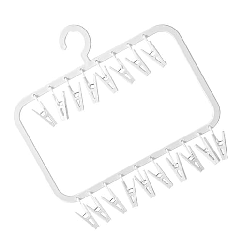 TEMOOUES Platzsparendes Wäscheständer mit mehreren Clips, tragbarer Organizer, Hängeregal für Wohnungen und kleine Wohnräume, Wäschelösung von TEMOOUES
