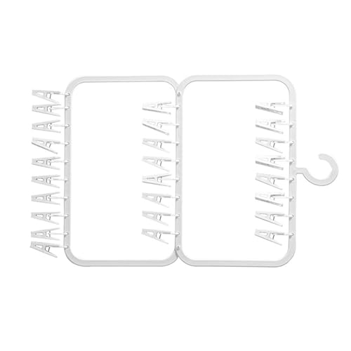 TEMOOUES Platzsparendes Wäscheständer mit mehreren Clips, tragbarer Organizer, Hängeregal für Wohnungen und kleine Wohnräume, Wäschelösung TEMOOUES Platzsparendes Wäscheständer mit mehreren Clips, tragbarer Organizer, Hängeregal für Wohnungen und kleine Wohnräume, Wäschelösung von TEMOOUES