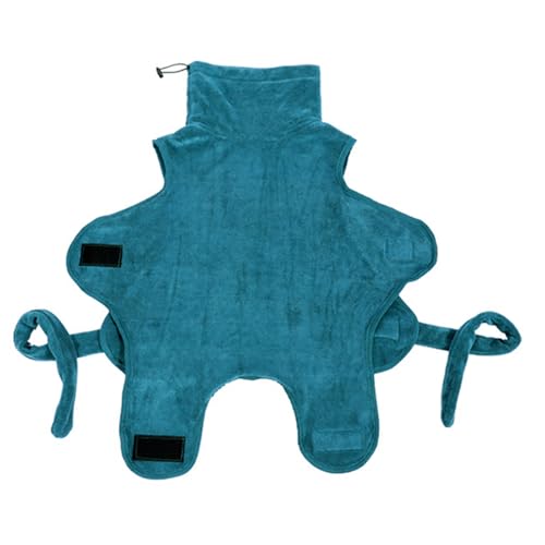 TEMOOUES Schnell trocknender Hunde-Bademantel, Mikrofaser, Haustier-Bademantel, weiches Badetuch für Katzen und Dusche, Fellpflege, Handtuch von TEMOOUES