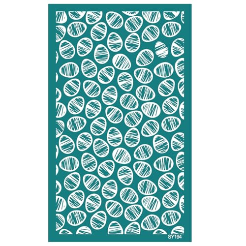 TEMOOUES Seidensiebdruck-Schablonen mit Hasen-Eierschalen, 16,3 x 10,2 cm, waschbar, Siebdruck-Schablonen für Ton, Ohrringe, Schmuckherstellung, Urlaubsdekoration TEMOOUES Seidensiebdruck-Schablonen mit Hasen-Eierschalen, 16,3 x 10,2 cm, waschbar, Siebdruck-Schablonen für Ton, Ohrringe, Schmuckherstellung, Urlaubsdekoration von TEMOOUES