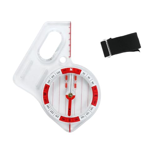 TEMOOUES Überlebenstraining mit Wanderung im Maßstab Orientering Camping Thumb Compasses Map Lineal zum Lesen von Karten Camping von TEMOOUES