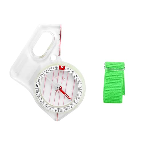 TEMOOUES Überlebenstraining mit Wanderung im Maßstab Orientering Camping Thumb Compasses Map Lineal zum Lesen von Karten Camping von TEMOOUES