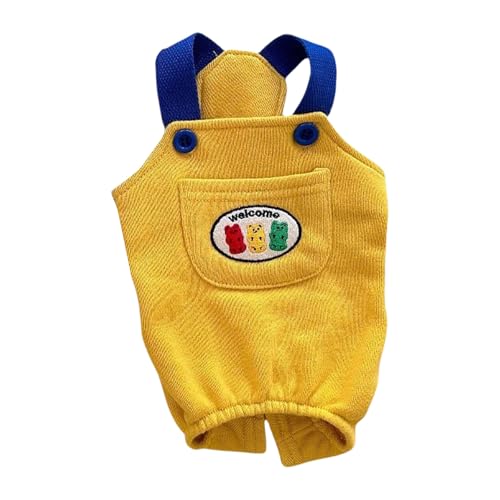Verstellbarer Schultergurt, Haustier-Hosenträgerhose, bequemer Polyester-Overall, einfach zu tragen, für kleine Rassen und Katzen, Haustier-Hosenträger Kleidung für Hunde und Katzen von TEMOOUES