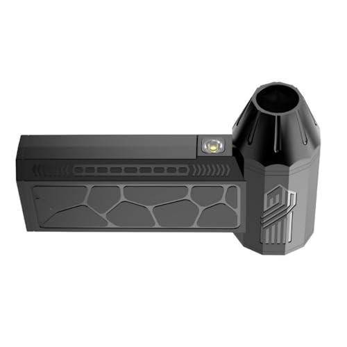 Weicher, manueller Luftgebläse-Reiniger, leichtes Campinggebläse mit heller LED für Außenbeleuchtung, Zeltreiniger von TEMOOUES