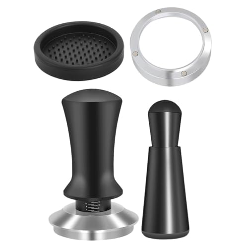 TEMPNAP 1 Satz Espresso Zubehör Dosing Funnel Tamper Verteilungsring Präzise Kaffeeverteilung für Espresso Maschinen Schwarz Komplettes für Kaffeeliebhaber TEMPNAP 1 Satz Espresso Zubehör Dosing Funnel Tamper Verteilungsring Präzise Kaffeeverteilung für Espresso Maschinen Schwarz Komplettes für Kaffeeliebhaber von TEMPNAP