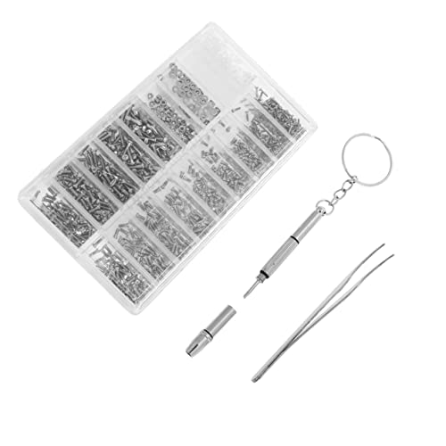TEMPNAP 1 Satz Mini Schrauben Teile aus Präzisionsschrauben für Brillen Uhren und Schraubendreher und Pinzette Werkzeug für Reparaturen TEMPNAP 1 Satz Mini Schrauben Teile aus Präzisionsschrauben für Brillen Uhren und Schraubendreher und Pinzette Werkzeug für Reparaturen von TEMPNAP