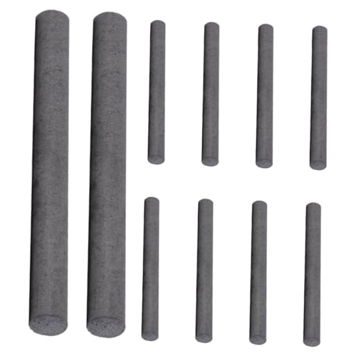 TEMPNAP 10 Stück Graphitstab Rührstab Wünschelruten Graphitleitstab Kohlenstoffgraphitelektrode Metallschmelzwerkzeuge Goldraffinationswerkzeuge Graphitkohlenstoffstab Wiederverwendbar von TEMPNAP