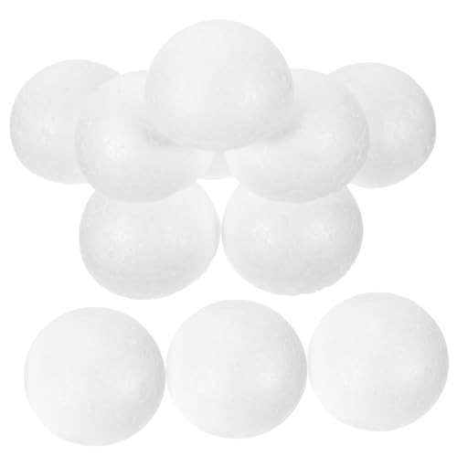 TEMPNAP 100 Stück Halbkugel Schaumstoff für Bastelarbeiten DIY Blumenarrangements Weihnachtsdeko und Malprojekte Weiß von TEMPNAP
