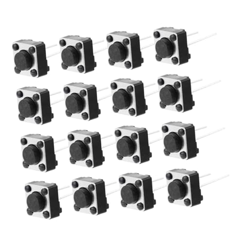 TEMPNAP 100 Stück Tactile Momentary Push Button Sensible Drucktaster für Präzise Anwendungen Vertikale Montage für DIY Projekte Lichtschalter und Elektronische Komponenten TEMPNAP 100 Stück Tactile Momentary Push Button Sensible Drucktaster für Präzise Anwendungen Vertikale Montage für DIY Projekte Lichtschalter und Elektronische Komponenten von TEMPNAP
