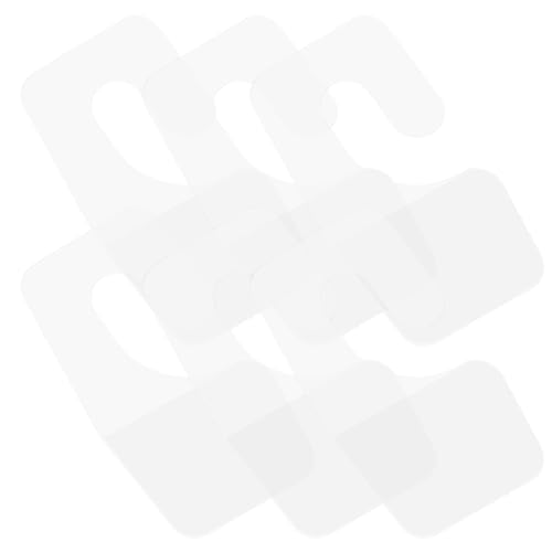 TEMPNAP 100 Stück Teiliges Selbstklebende PVC Haken Transparentes Display Aufhängetabs Vielseitig Für Etiketten Fenster Klebehaken Kunststoffhaken Ablösbar Rückstandsfrei von TEMPNAP