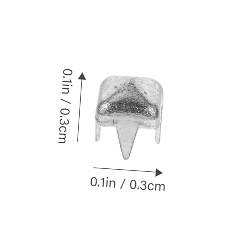 TEMPNAP 1000 Stück Teiliges Mini Claw Studs Weiß Metall Vierfuß Ziernieten für Kleidung Taschen Puppenkleidung DIY Handwerksprojekte Vielseitige Dekorative Krallennägel von TEMPNAP