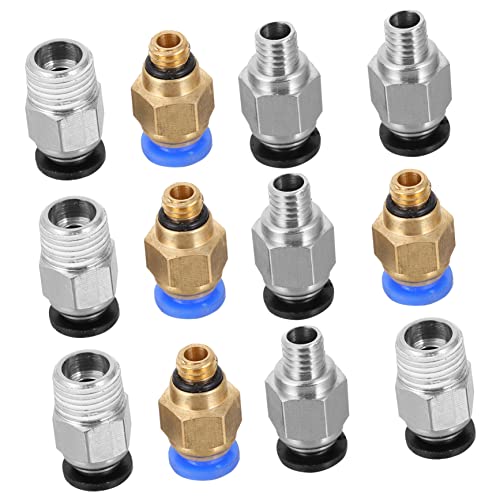 TEMPNAP 12 Stück Teiliges Pneumatisches Schnellverbinder für Drucker Metalladapter Gerade Fittings für Druckluftschläuche Einfache Installation und Austausch TEMPNAP 12 Stück Teiliges Pneumatisches Schnellverbinder für Drucker Metalladapter Gerade Fittings für Druckluftschläuche Einfache Installation und Austausch von TEMPNAP