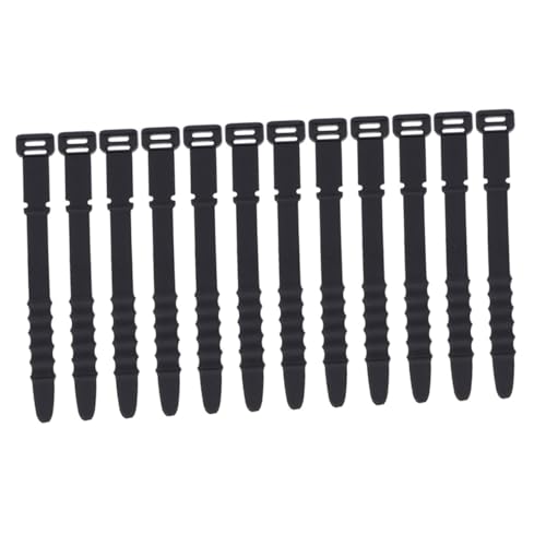 TEMPNAP 12 Stück Teiliges Silikon Kabel Organizer Kabelwickler für USB und Kopfhörerkabel Flexibel Langlebig Verheddern für Schreibtisch und Reise Schwarz TEMPNAP 12 Stück Teiliges Silikon Kabel Organizer Kabelwickler für USB und Kopfhörerkabel Flexibel Langlebig Verheddern für Schreibtisch und Reise Schwarz von TEMPNAP
