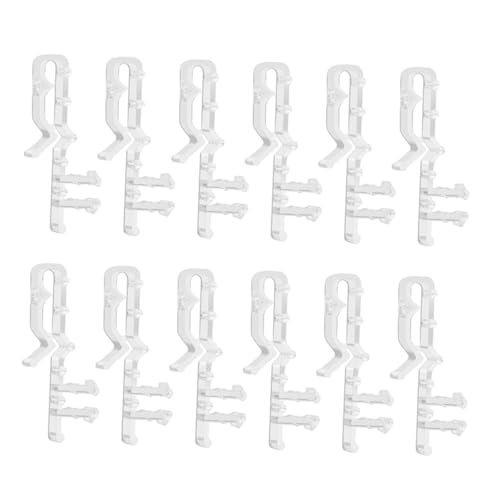 TEMPNAP 12 Stück Transparente Jalousie Clips Einfach zu Installierende Halterungen für Vorhänge für Diy Projekte und Passend für Jalousien von TEMPNAP