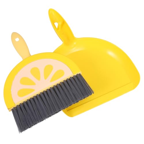 TEMPNAP 1Satz Staubpan und Pinsel Set Reinigungswerkzeug für Desktop Büro und Zuhause zur Entfernung Haustierhaaren Kompaktes Design Fruchtigem von TEMPNAP