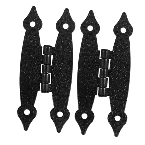 TEMPNAP 2 Stück Antike Scharniere für Schmuckkästchen Dekorative Möbel Hardware für Schränke und Holzkisten Rostfreies Design Schwarz TEMPNAP 2 Stück Antike Scharniere für Schmuckkästchen Dekorative Möbel Hardware für Schränke und Holzkisten Rostfreies Design Schwarz von TEMPNAP