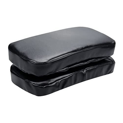 TEMPNAP 2 Stück Armlehnenpolster aus Memory Schaum Ergonomische Handauflage für Stühle rutschfeste Armstütze für Zuhause und Büro Schwarz von TEMPNAP