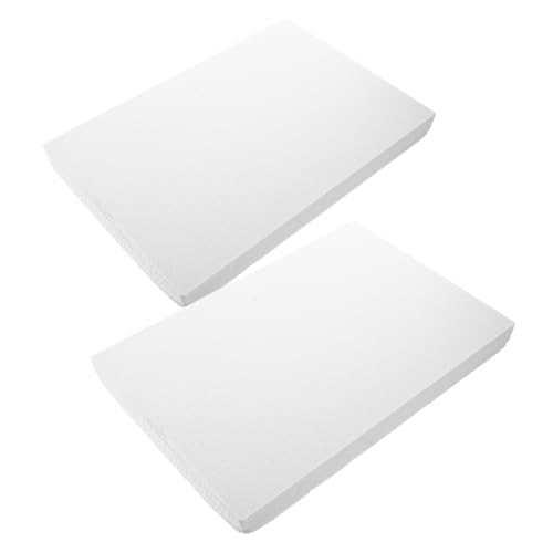 TEMPNAP 2 Stück Diorama Schaumstoffplatten Teilig Weiß Hohe Dichte Bastelschaum für Modellbau DIY Bastelprojekte Leicht Zuschneidbar Bemalbar Vielseitig Einsetzbar von TEMPNAP