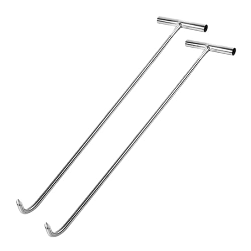 TEMPNAP 2 Stück Edelstahl T Förmiger Schachthaken Robustes Hebewerkzeug für Gullideckel und Rolltore Multifunktionaler Kanaldeckelheber mit Spitzem Haken Handschonend und Langlebig TEMPNAP 2 Stück Edelstahl T Förmiger Schachthaken Robustes Hebewerkzeug für Gullideckel und Rolltore Multifunktionaler Kanaldeckelheber mit Spitzem Haken Handschonend und Langlebig von TEMPNAP