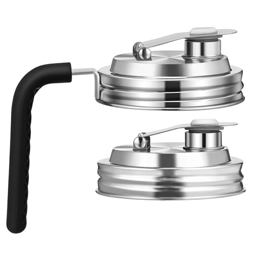 TEMPNAP 2 Stück Einmachglas Deckel Teilig Auslaufsichere Wiederverwendbare Deckel für Einmachgläser mit Breiter Öffnung für Aufbewahrung Fermentierung Langlebig Praktisch TEMPNAP 2 Stück Einmachglas Deckel Teilig Auslaufsichere Wiederverwendbare Deckel für Einmachgläser mit Breiter Öffnung für Aufbewahrung Fermentierung Langlebig Praktisch von TEMPNAP