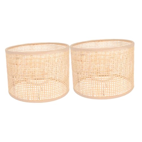 TEMPNAP 2 Stück Gewebter Rattan Lampenschirm für Pendelleuchten Rustikales Design Einfach zu Reinigen Aus Natürlichen Materialien Lichtschutz für Gemütliche TEMPNAP 2 Stück Gewebter Rattan Lampenschirm für Pendelleuchten Rustikales Design Einfach zu Reinigen Aus Natürlichen Materialien Lichtschutz für Gemütliche von TEMPNAP