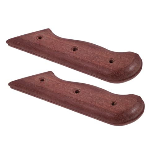 TEMPNAP 2 Stück Holzgriff für Messer Abnehmbarer Hitzebeständiger Ersatzgriff für Küchenmesser für Reparaturen Diy Projekte von TEMPNAP