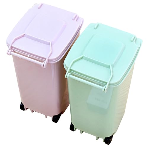 TEMPNAP 2 Stück Mini Mülleimer mit Deckel Multifunktionale Tischabfallbehälter für Schreibtisch Büro Schlafzimmer und Auto Kompakte Abfall und Stifthalter Grün TEMPNAP 2 Stück Mini Mülleimer mit Deckel Multifunktionale Tischabfallbehälter für Schreibtisch Büro Schlafzimmer und Auto Kompakte Abfall und Stifthalter Grün von TEMPNAP