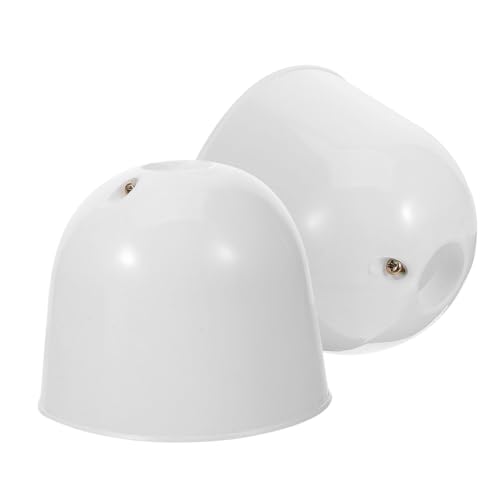 TEMPNAP 2 Stück Teiliges Deckenventilator Baldachin Set Staubschutz für Deckenventilatoren Langlebige Kunststoff und Silikonmaterialien Installieren für und Wiederverwendbar von TEMPNAP
