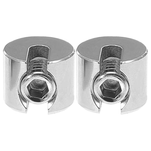 TEMPNAP 2 Stück Teiliges Edelstahl Drahtseilklemmen Flaches Spannseil Befestigungselement Robust und Korrosionsbeständig für Garten Gewächshaus und Outdoor-zaun Anwendungen von TEMPNAP