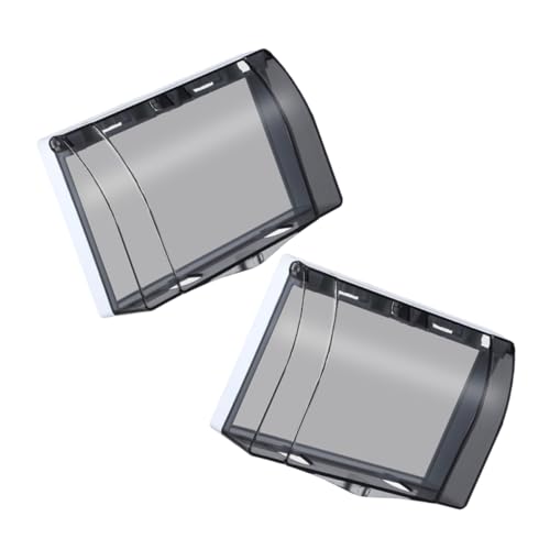 TEMPNAP 2 Stück Wasserdichter Schalter und Steckdosenabdeckung Robuste Kunststoffbox für Außenbereich für Badezimmer und Feuchträume Dual Socket Design Stilvoller Schutz für Elektrische TEMPNAP 2 Stück Wasserdichter Schalter und Steckdosenabdeckung Robuste Kunststoffbox für Außenbereich für Badezimmer und Feuchträume Dual Socket Design Stilvoller Schutz für Elektrische von TEMPNAP