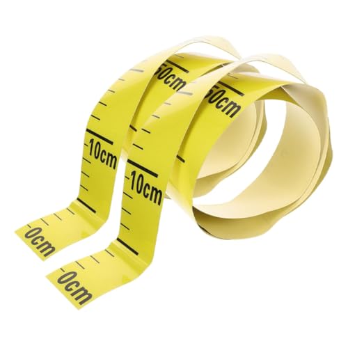 TEMPNAP 2 Stück Wasserstandsskala Klebendes Lineal Klebeband Maß Selbstklebende Lineale Selbstklebendes Wasserstandsband Maßbandaufkleber Lineal Mit Selbstklebender Rückseite Yellow Pvc TEMPNAP 2 Stück Wasserstandsskala Klebendes Lineal Klebeband Maß Selbstklebende Lineale Selbstklebendes Wasserstandsband Maßbandaufkleber Lineal Mit Selbstklebender Rückseite Yellow Pvc von TEMPNAP