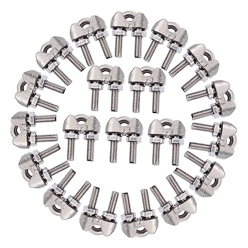 TEMPNAP 20 Stück Kabel Clips Drahtseil Befestigungs und Klemmschellen Rostfrei für Außenbereich und Feuchte Umgebungen Installieren Wiederverwendbar TEMPNAP 20 Stück Kabel Clips Drahtseil Befestigungs und Klemmschellen Rostfrei für Außenbereich und Feuchte Umgebungen Installieren Wiederverwendbar von TEMPNAP