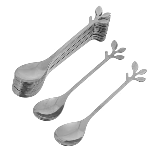 TEMPNAP 20 Stück Teiliges Set Mini Löffel mit Design für Kaffee Tee Desserts Partys und Appetithäppchen Hochwertige Metalllöffel für von TEMPNAP