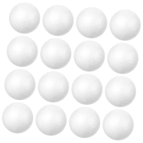 TEMPNAP 200 Stück Weiße Polystyrolkugeln Feste Schaumstoffbälle für DIY Bastelprojekte Hochzeitsdeko Weihnachtsornamente Modellbau und Partydekoration von TEMPNAP