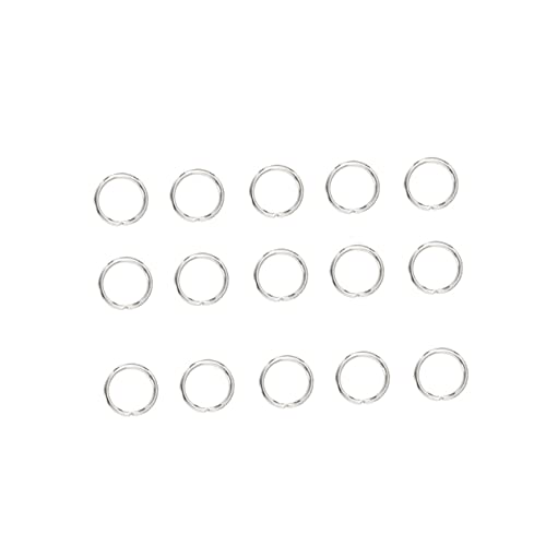 TEMPNAP 200stücke Edelstahl Taschenschnallenringe Schlüsselanhängerringe Offene Ringe Für Schmuck Spaltringe Diy Split Kreis TEMPNAP 200stücke Edelstahl Taschenschnallenringe Schlüsselanhängerringe Offene Ringe Für Schmuck Spaltringe Diy Split Kreis von TEMPNAP