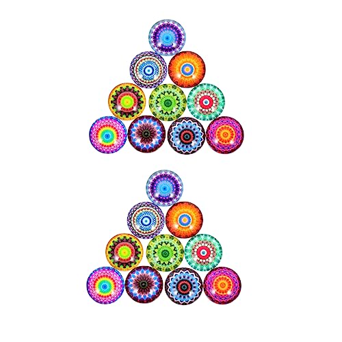 TEMPNAP 20stücke Gewölbte Glas Edelstein Patches Für Selbstgemacht Schmuckherstellung Flache Glasmurmeln Runde Schmuck Patches Glascabochons Für Ohrringe Und Armbänder Bastelzubehör von TEMPNAP