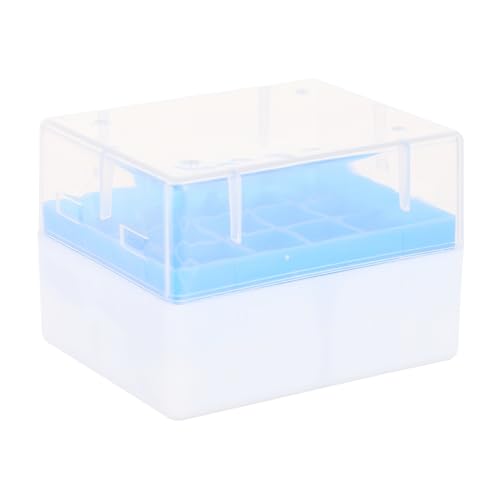 TEMPNAP 2Er-Box Kryobox für Probenflaschen Reagenzglas-Organizer C-Batterien Behälter Kühlung gefrierbox tiefkühltruhe Kryoröhrchen- Fläschchengestell Plastik von TEMPNAP