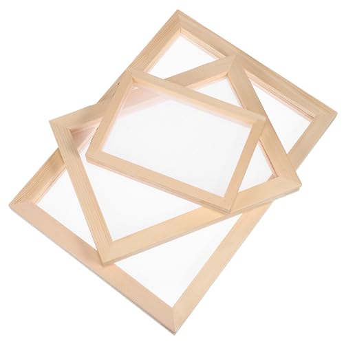 TEMPNAP 3stücke Holzrahmen Für Papierherstellung DIY Papierrahmen Bastelrahmen Aus Holz Verschiedenen Feine Verarbeitung Leicht Zu Reinigen TEMPNAP 3stücke Holzrahmen Für Papierherstellung DIY Papierrahmen Bastelrahmen Aus Holz Verschiedenen Feine Verarbeitung Leicht Zu Reinigen von TEMPNAP