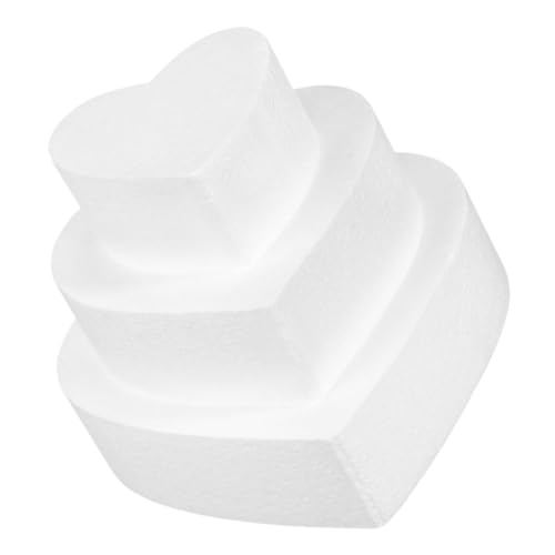TEMPNAP 3stücke Teiliges Herzförmige Schaumstoff Kuchenmodelle Für Fondant-Dekoration Für Valentinstag Und Hochzeiten Und Höhe TEMPNAP 3stücke Teiliges Herzförmige Schaumstoff Kuchenmodelle Für Fondant-Dekoration Für Valentinstag Und Hochzeiten Und Höhe von TEMPNAP
