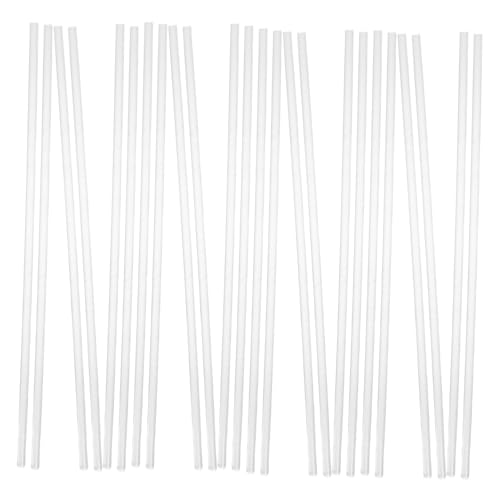 TEMPNAP 30 Stück Transparente Acrylstäbe: Kunststoff-dübelstäbe Zum Selbermachen – 6 Mm X 12 Zoll Runde Stäbe – Ideal Zum Basteln Von Rahmen, Ausstellungsständern Und Tortenaufsätzen von TEMPNAP