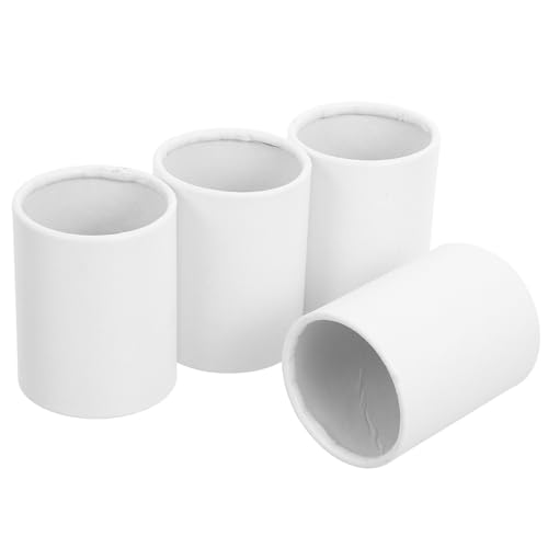 TEMPNAP 4 Stück Runde Blumenkübel Pappboxen Mini Blumenstrauß Verpackung Dekorative Blumenbehälter für Hochzeiten und Anlässe für DIY Blumenarrangements von TEMPNAP