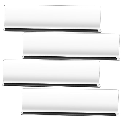 TEMPNAP 4 Stück Teiliges Förmige Regaltrenner Transparente Magnet Trenner für Schrank Regal und rutschfest für Küchen und Wohnzimmer TEMPNAP 4 Stück Teiliges Förmige Regaltrenner Transparente Magnet Trenner für Schrank Regal und rutschfest für Küchen und Wohnzimmer von TEMPNAP
