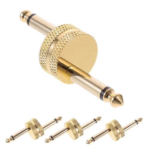 TEMPNAP 4 Stück Teiliges Gitarrenpedal Koppler Goldbeschichteter Audio Adapter für Effektive Verbindung von Gitarreneffekten Hohe Zuverlässigkeit und Einfache Installation TEMPNAP 4 Stück Teiliges Gitarrenpedal Koppler Goldbeschichteter Audio Adapter für Effektive Verbindung von Gitarreneffekten Hohe Zuverlässigkeit und Einfache Installation von TEMPNAP