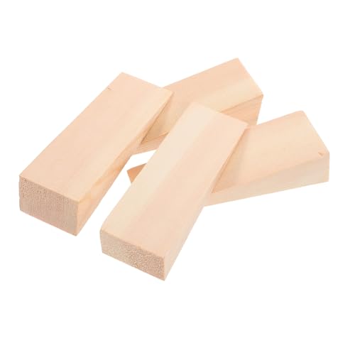 TEMPNAP 4 Stück Teiliges Holzkeile Triangular Door Stoppers für Türen Schienenabstandshalter Möbelstabilisatoren Praktisch für Fliesen Holzfußboden von TEMPNAP